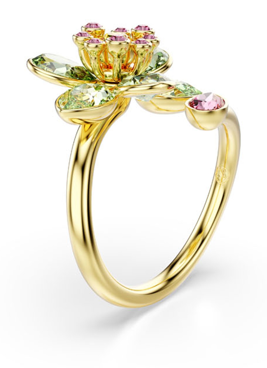 Swarovski Idyllia ring verguld 60 - detail 2 goud