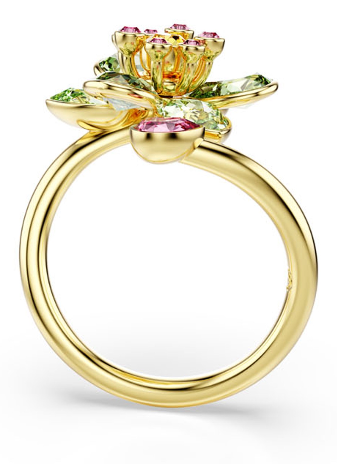 Swarovski Idyllia ring verguld 60 - detail 3 goud