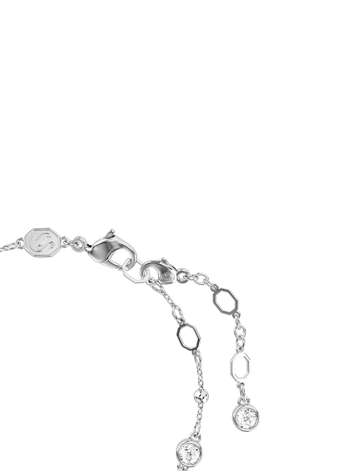 Swarovski Imber armband met kristal M - detail 2 zilver