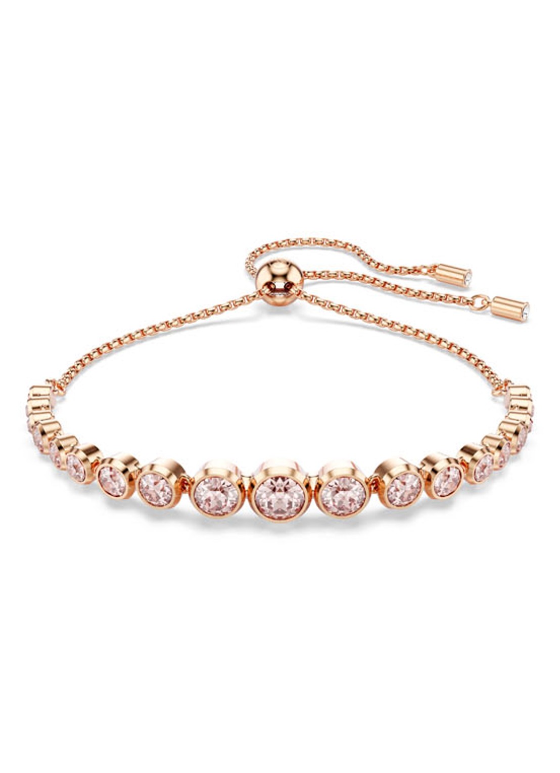 Swarovski Imber armband verguld M - voorkant 5 roségoud