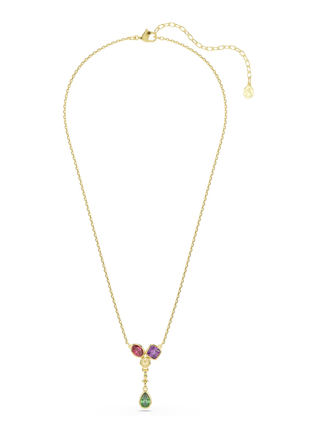 Swarovski Imber ketting met hanger  - detail goud