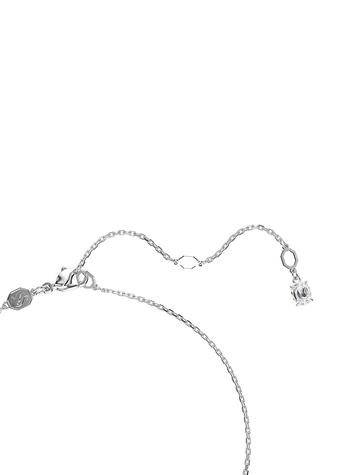 Swarovski Imber ketting met kristal - detail 3 zilver