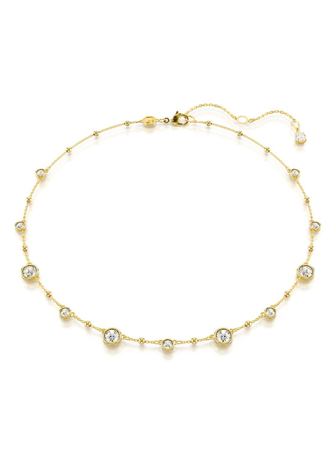 Swarovski Imber ketting verguld  - voorkant 4 goud