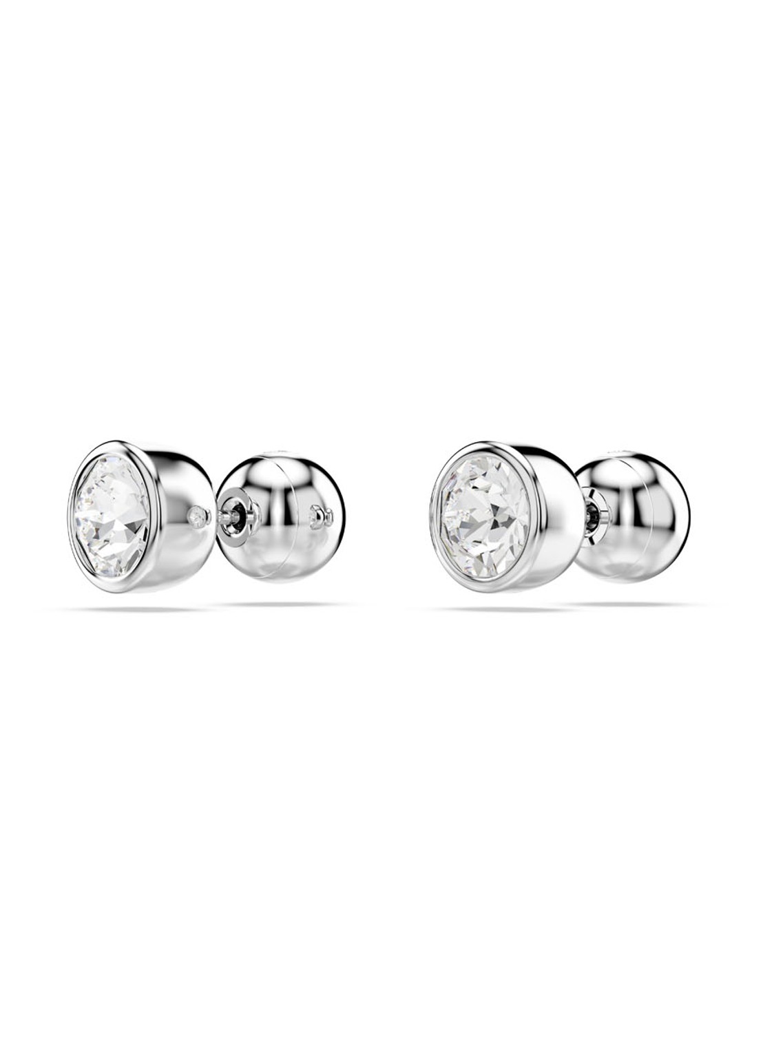 Swarovski Imber oorknopjes met kristal - detail 2 zilver