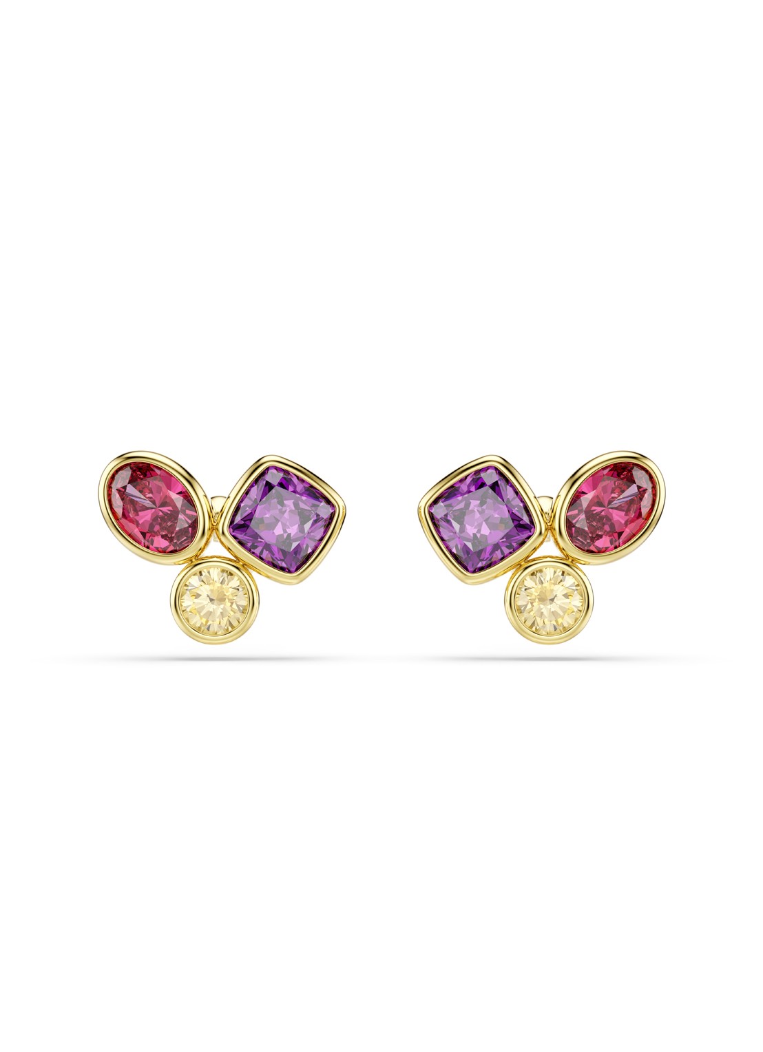Swarovski Imber oorstekers verguld  - voorkant 4 goud