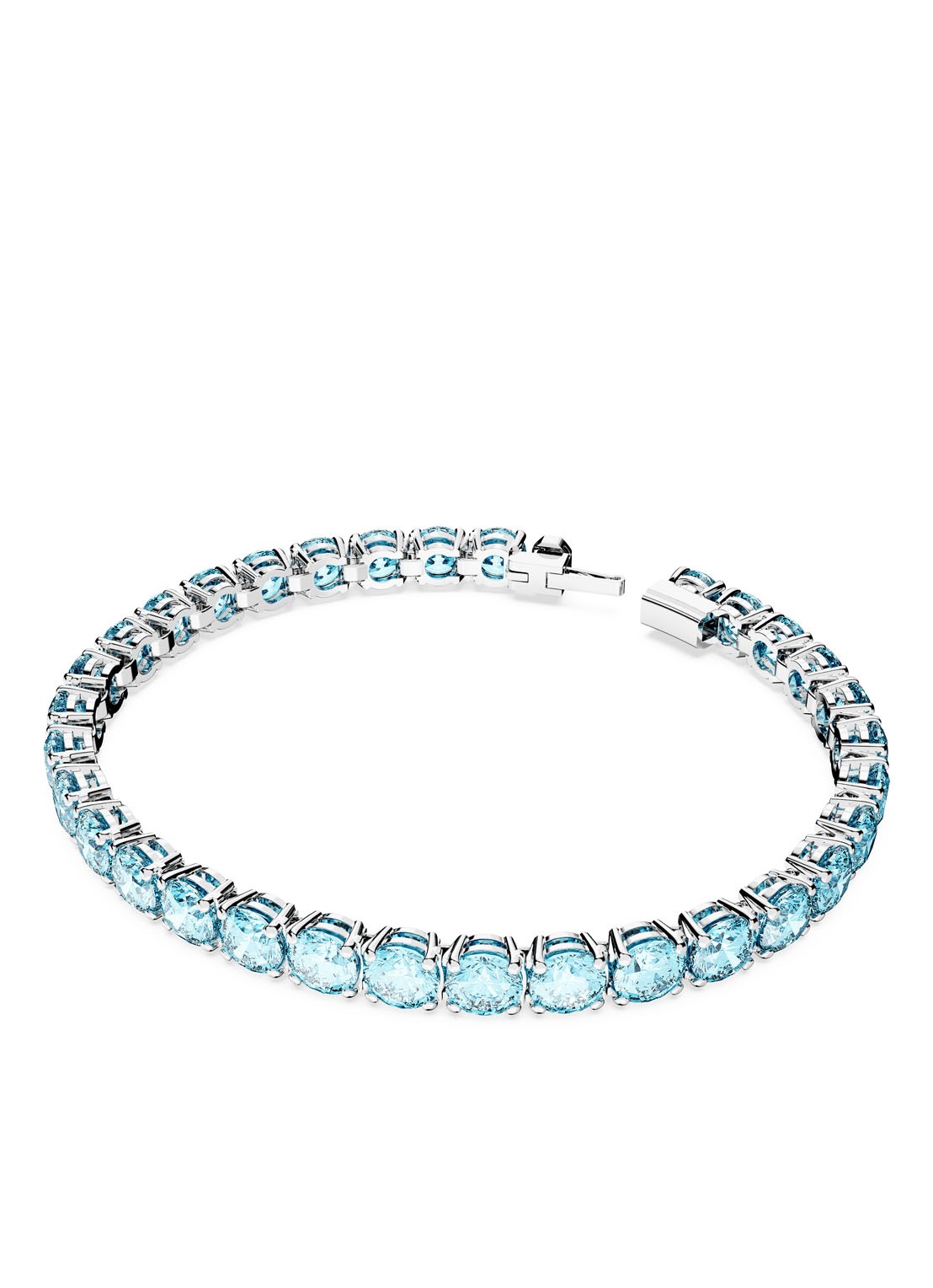 Swarovski Matrix armband met kristal L - detail blauw