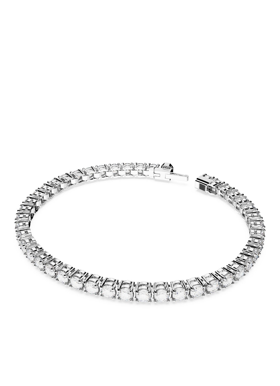 Swarovski Matrix armband met kristal L - detail 2 zilver