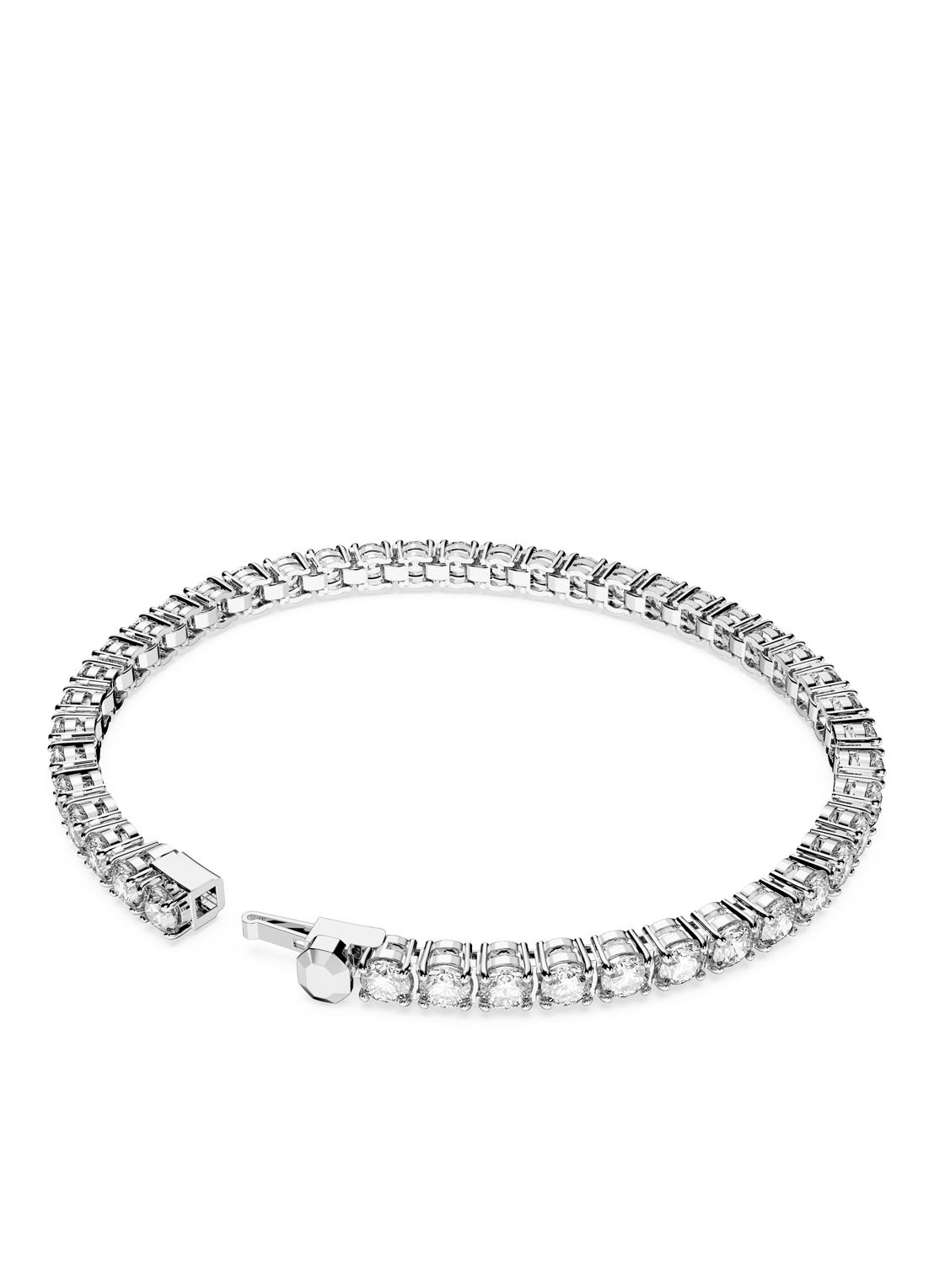 Swarovski Matrix armband met kristal L - detail 4 zilver