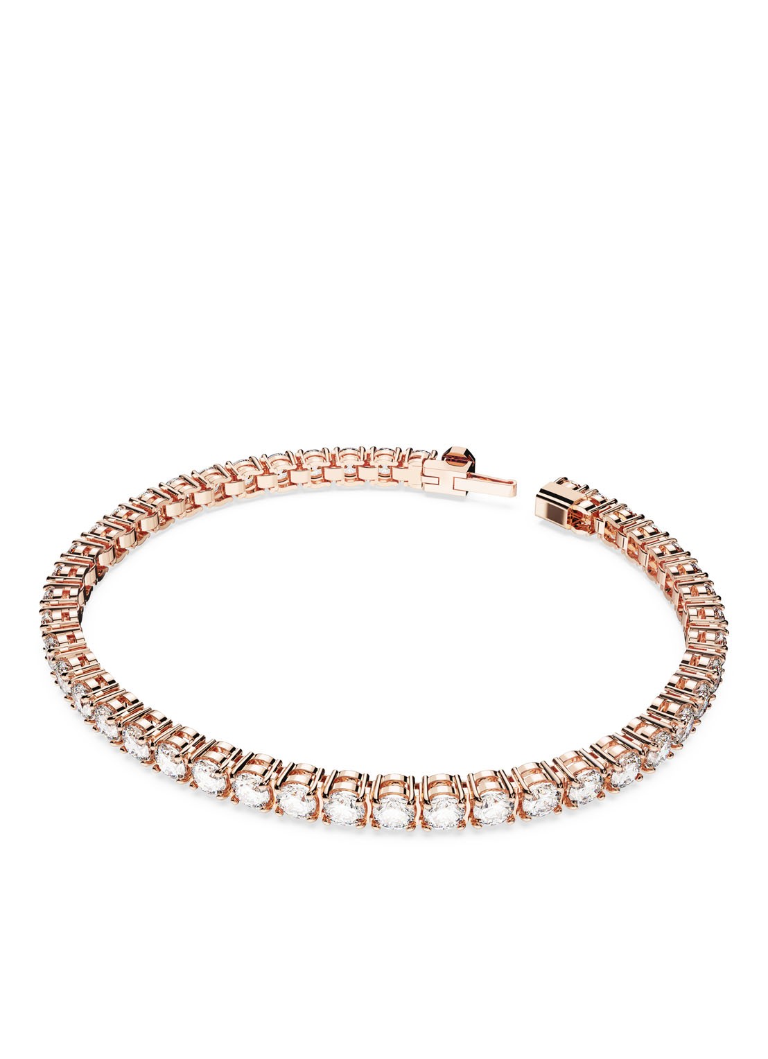 Swarovski Matrix armband met kristal L - detail 3 roségoud