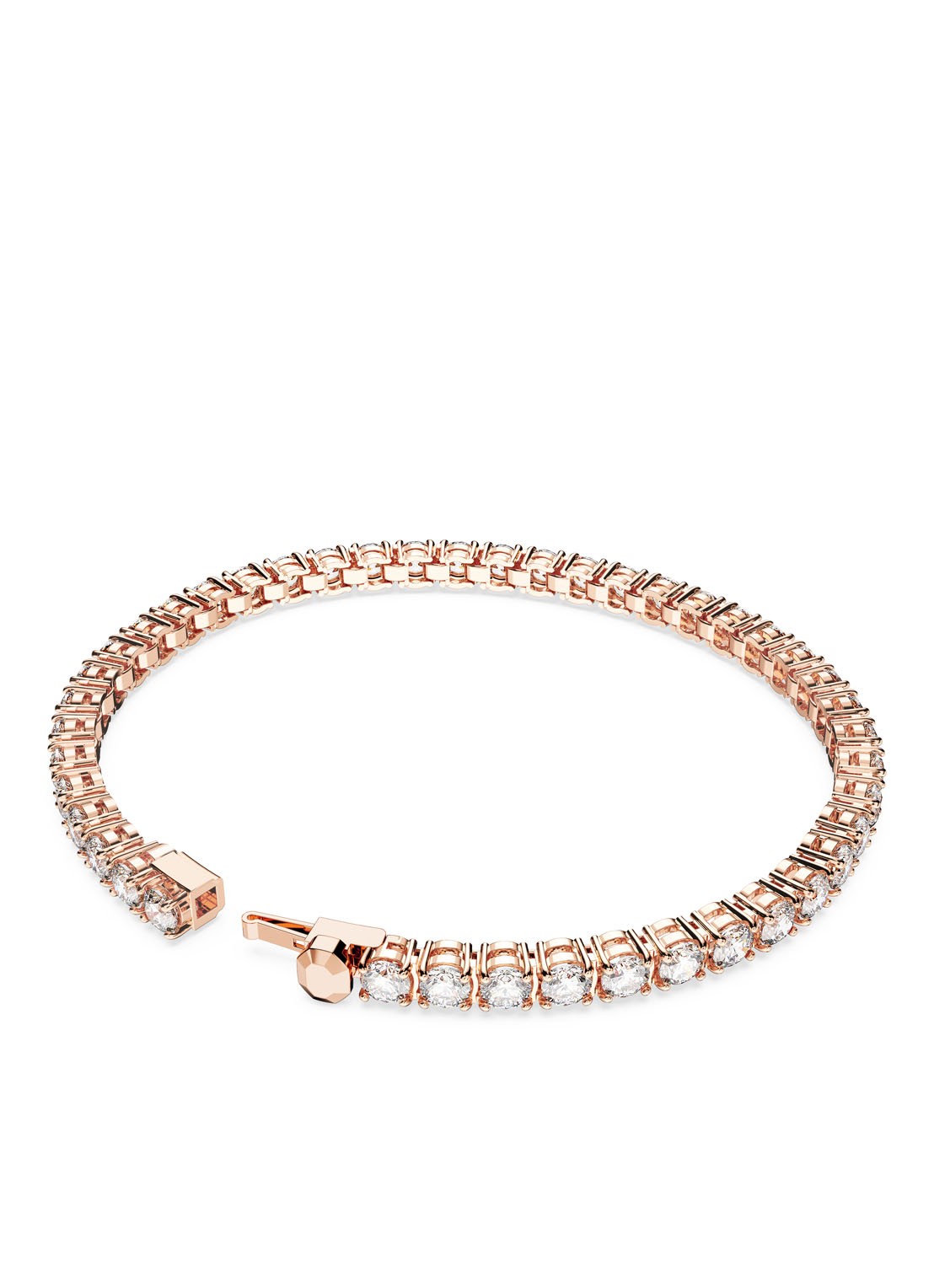 Swarovski Matrix armband met kristal L - detail 5 roségoud