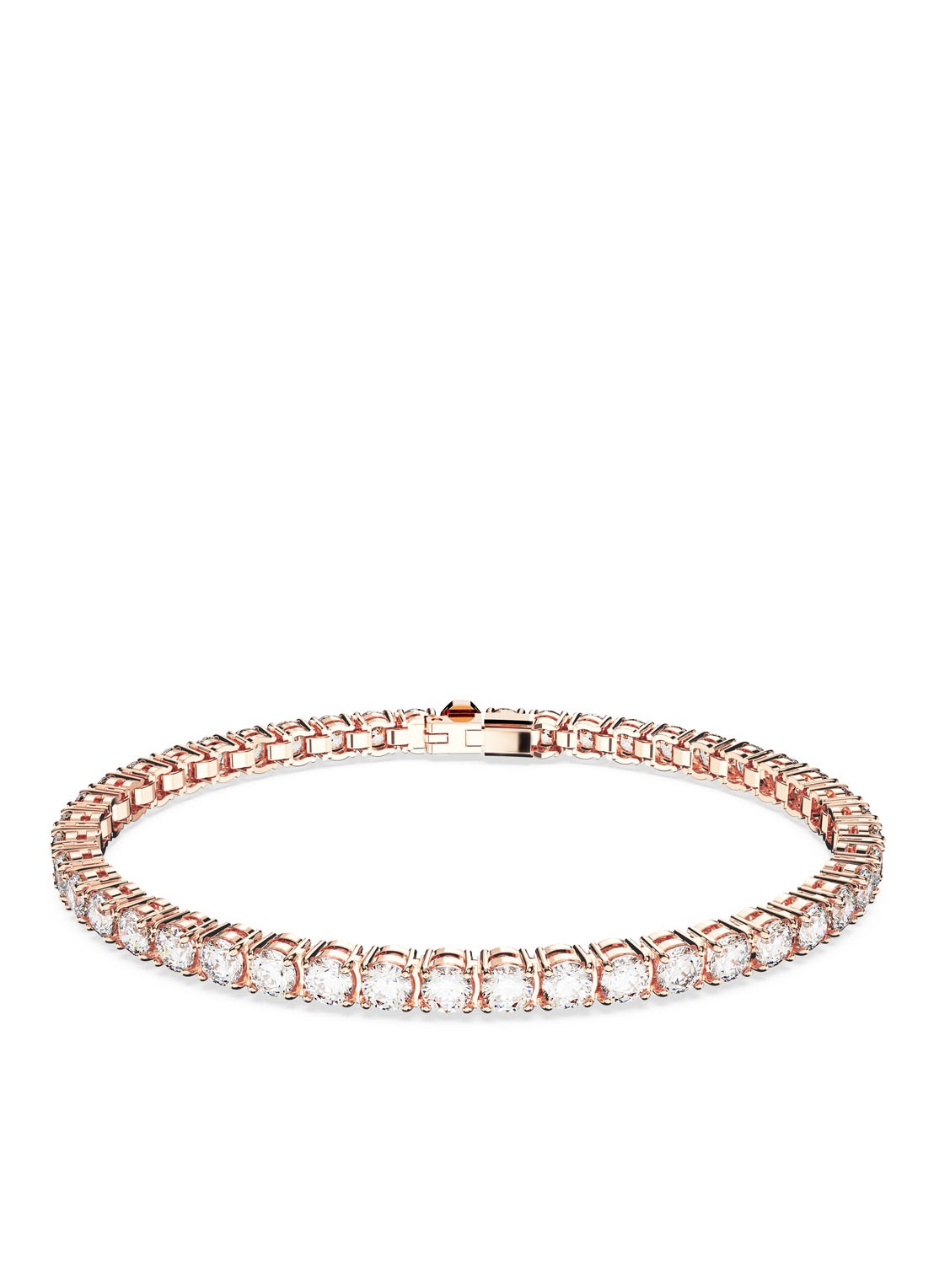 Swarovski Matrix armband met kristal L - voorkant roségoud
