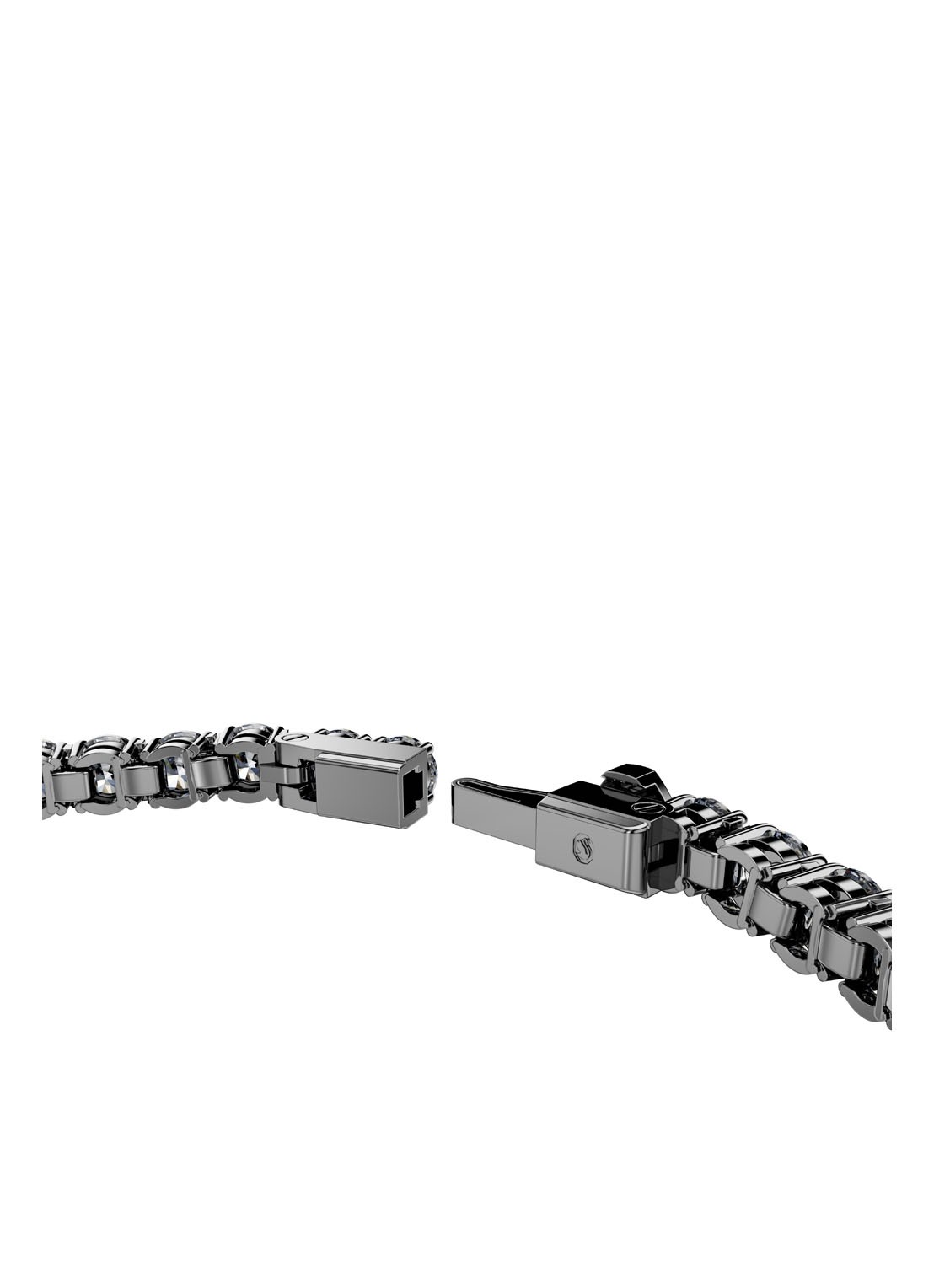 Swarovski Matrix armband met kristal L - detail 2 zilver