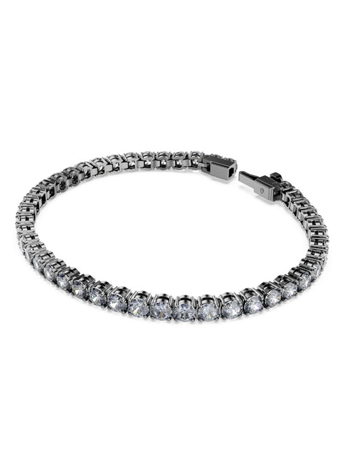Swarovski Matrix armband met kristal L - detail metallic
