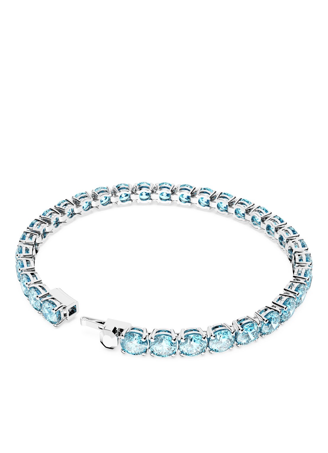 Swarovski Matrix armband met kristal M - detail 4 blauw