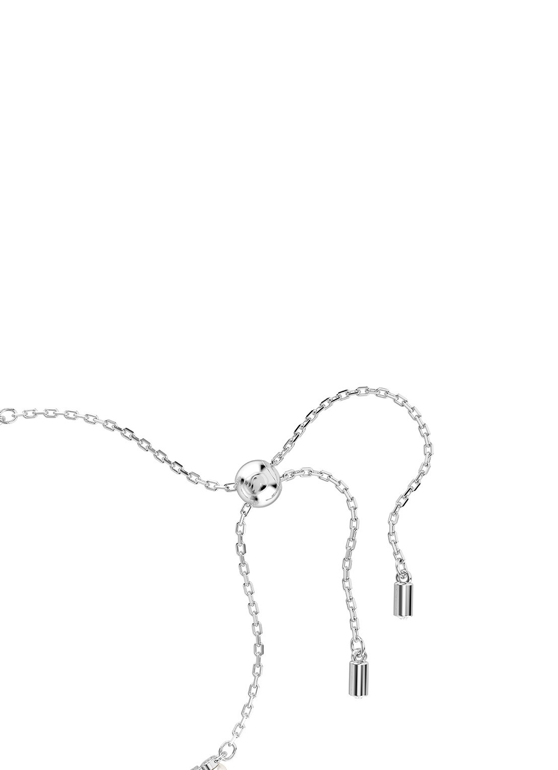 Swarovski Matrix armband met kristal M - detail 3 zilver