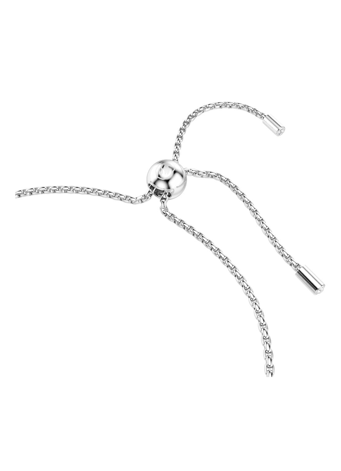 Swarovski Matrix armband met kristal M - detail 3 zilver