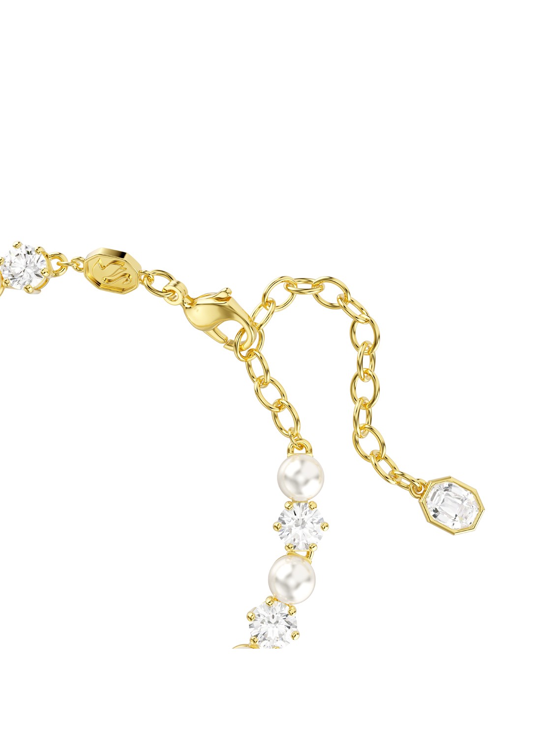 Swarovski Matrix armband met kristal - detail 2 goud