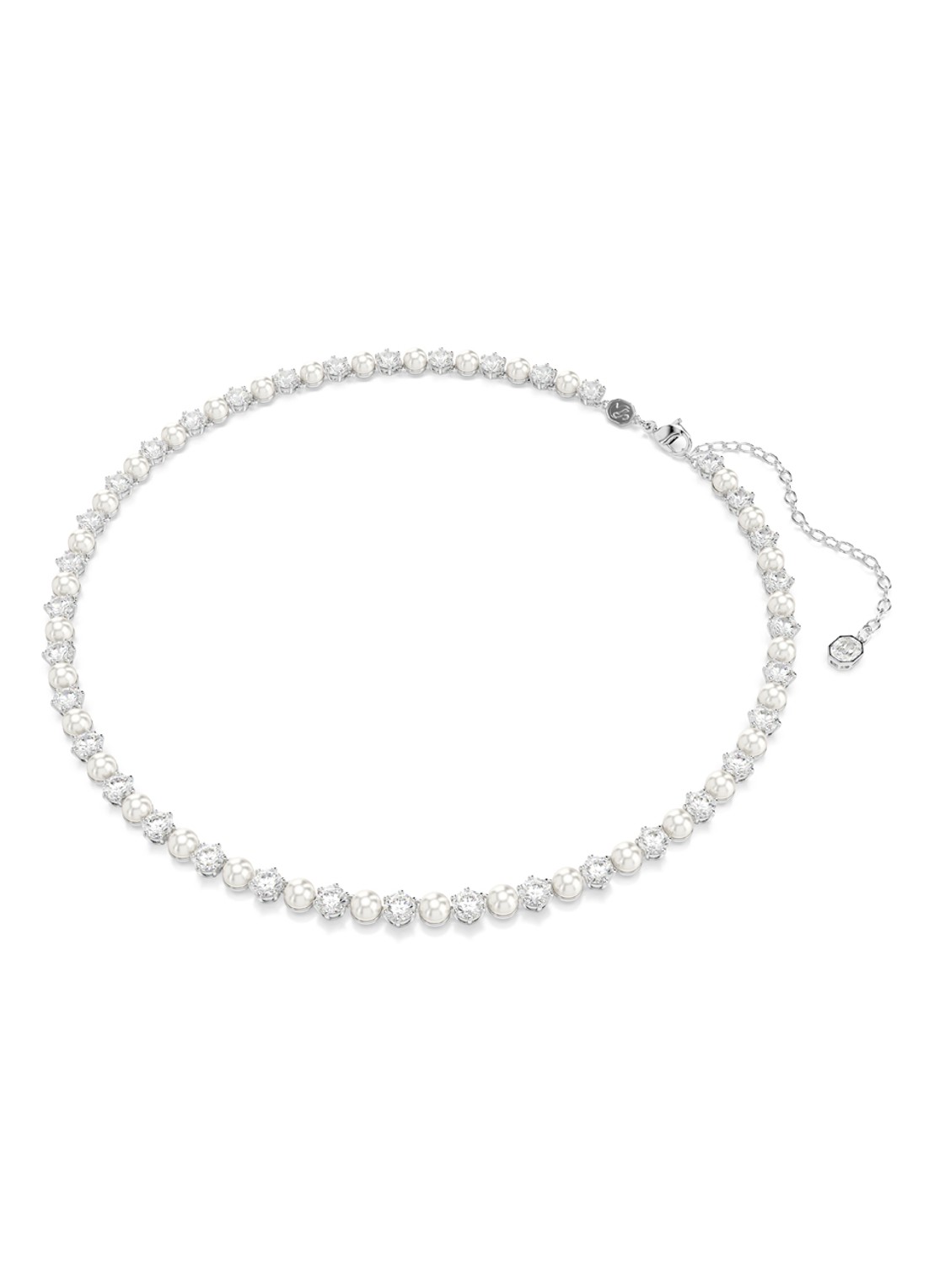 Swarovski Matrix armband met kristal - detail 2 zilver