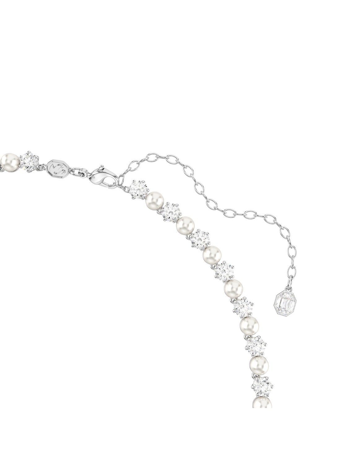 Swarovski Matrix armband met kristal - detail 3 zilver