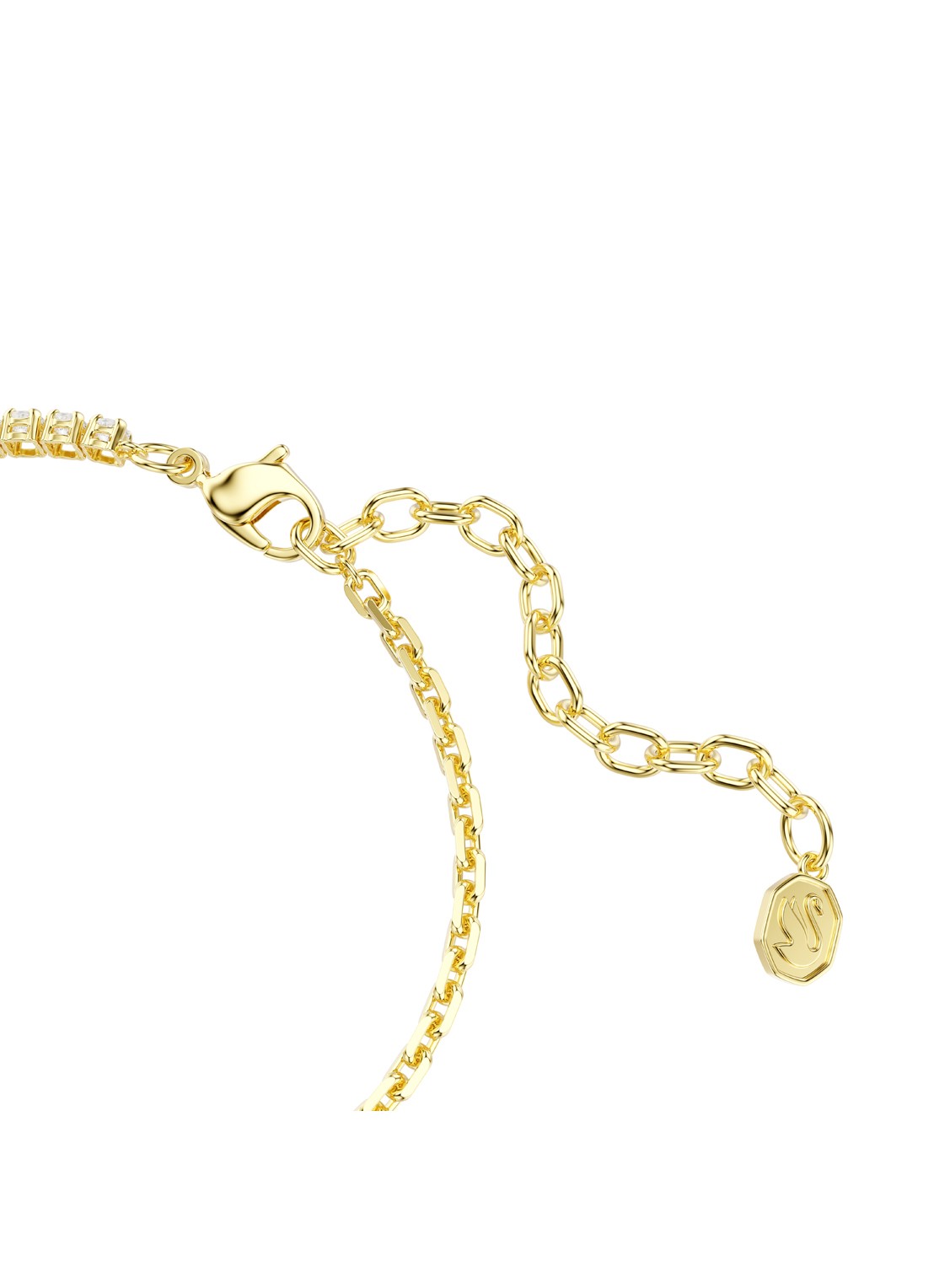 Swarovski Matrix armband met kristal - detail 2 goud