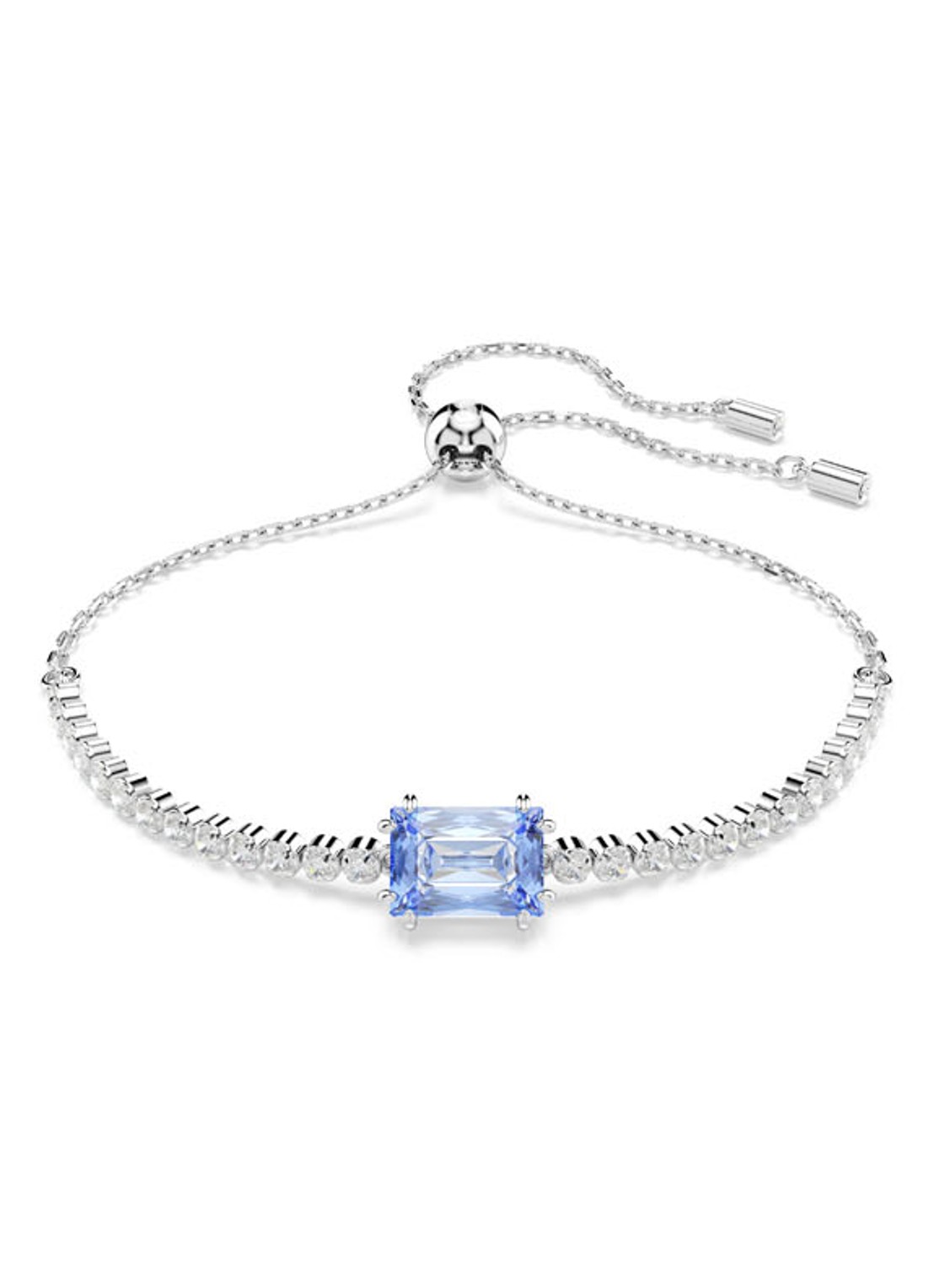 Swarovski Matrix armband met zirkonia M - voorkant 4 zilver