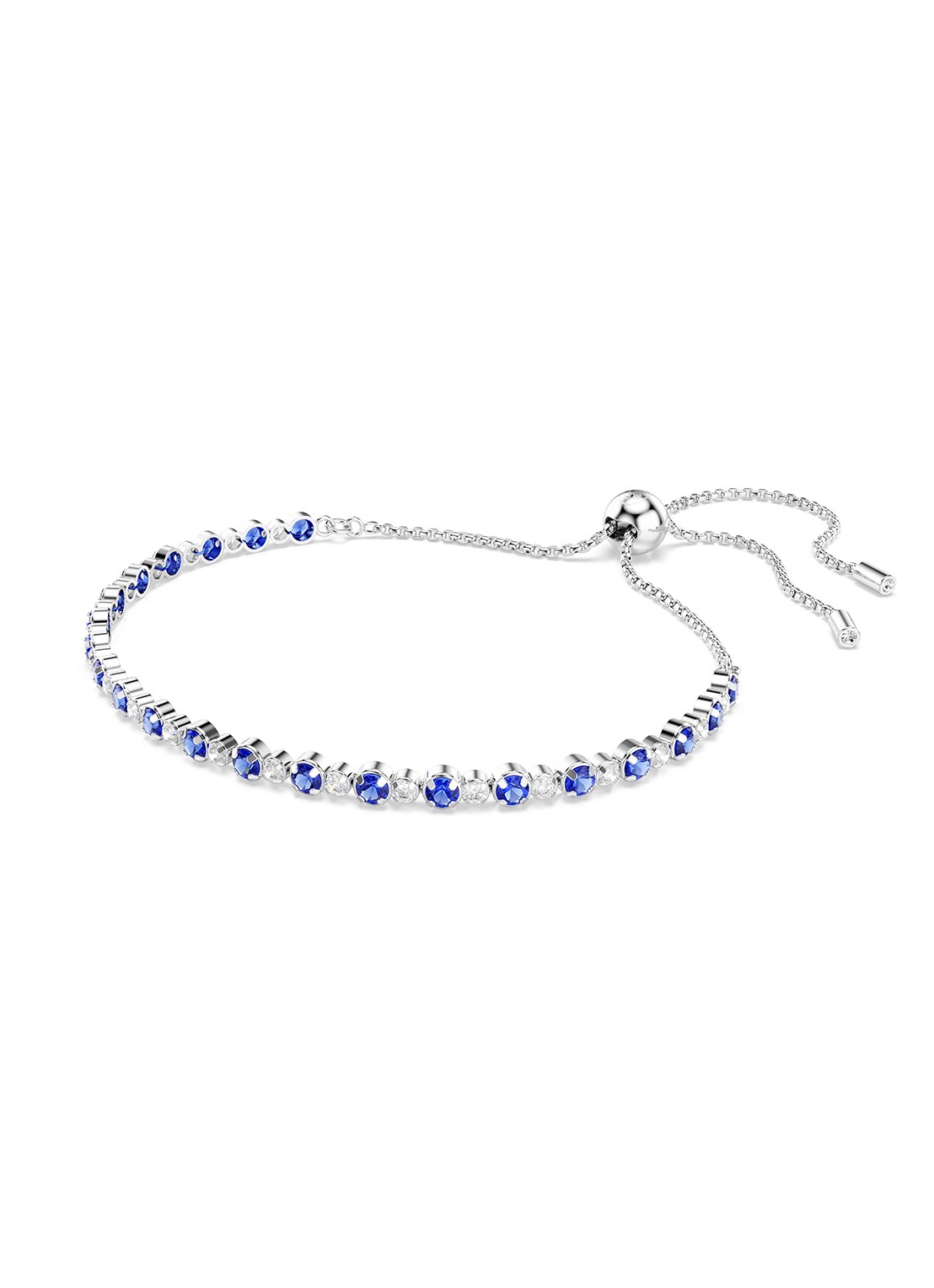 Swarovski Matrix armband met zirkonia M - detail blauw