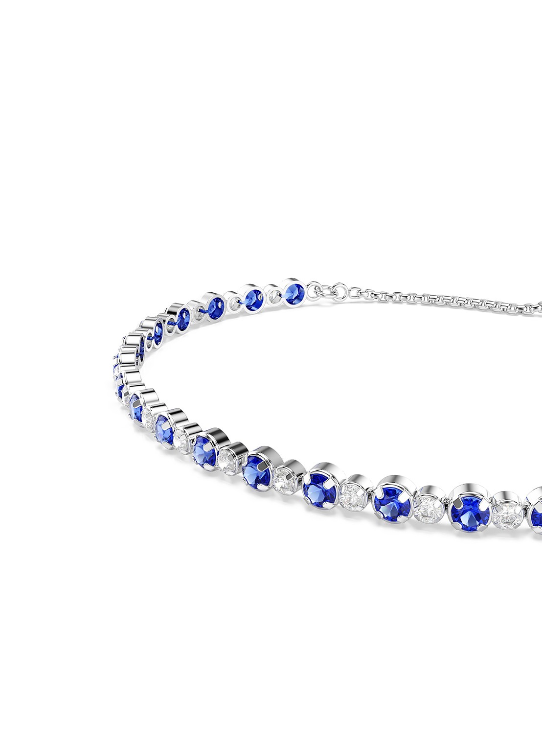 Swarovski Matrix armband met zirkonia M - detail 3 blauw