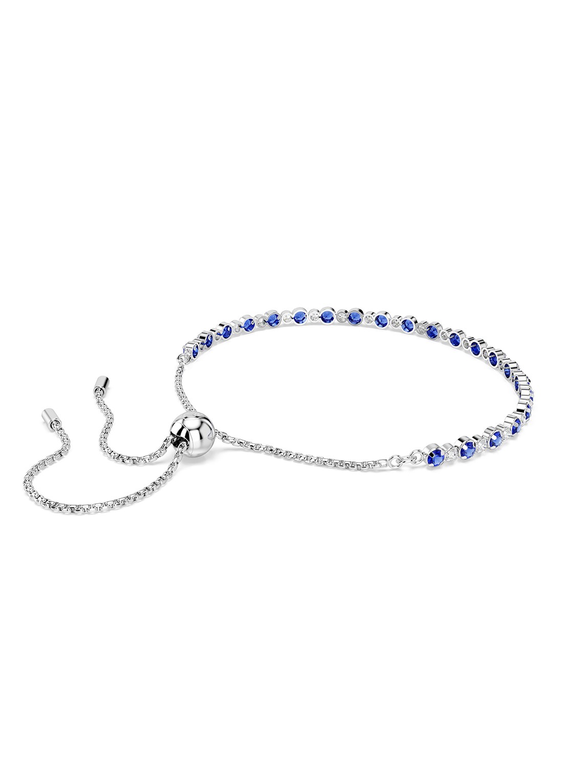 Swarovski Matrix armband met zirkonia M - detail 4 blauw