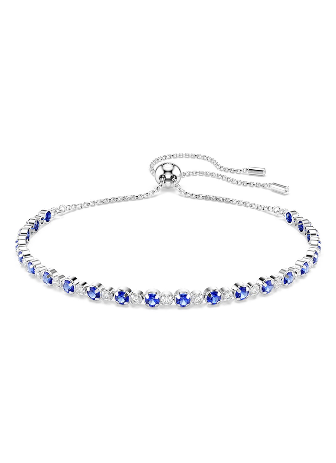 Swarovski Matrix armband met zirkonia M - voorkant 5 blauw