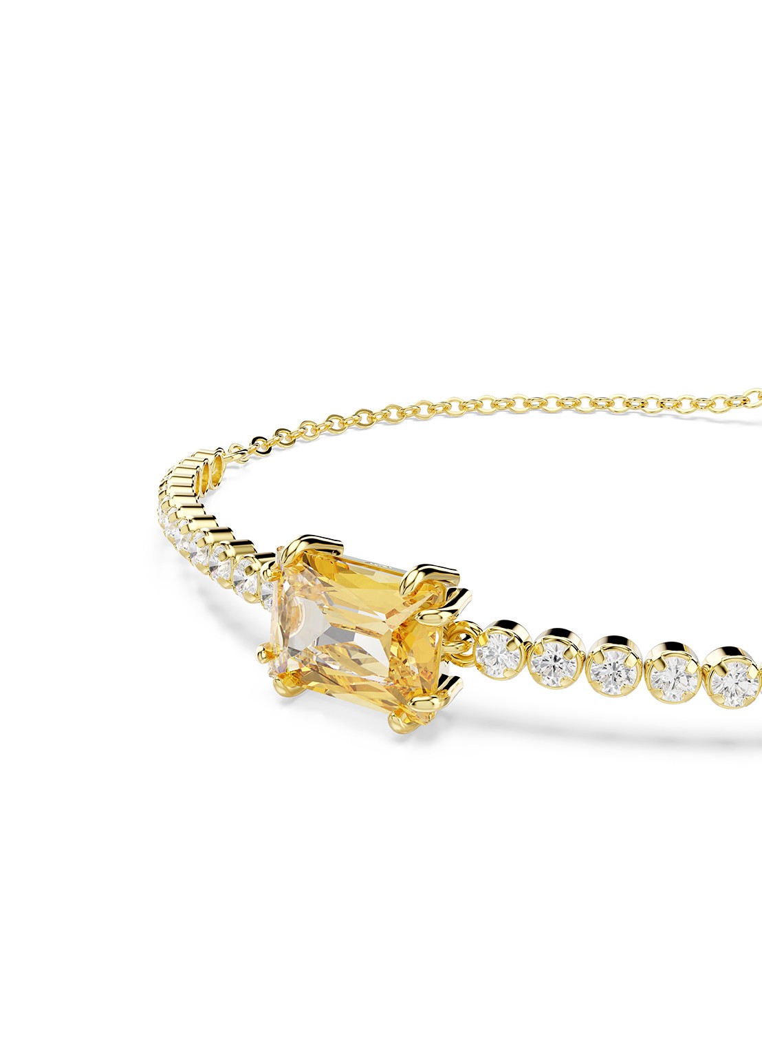 Swarovski Matrix armband met zirkonia M - detail 4 goud