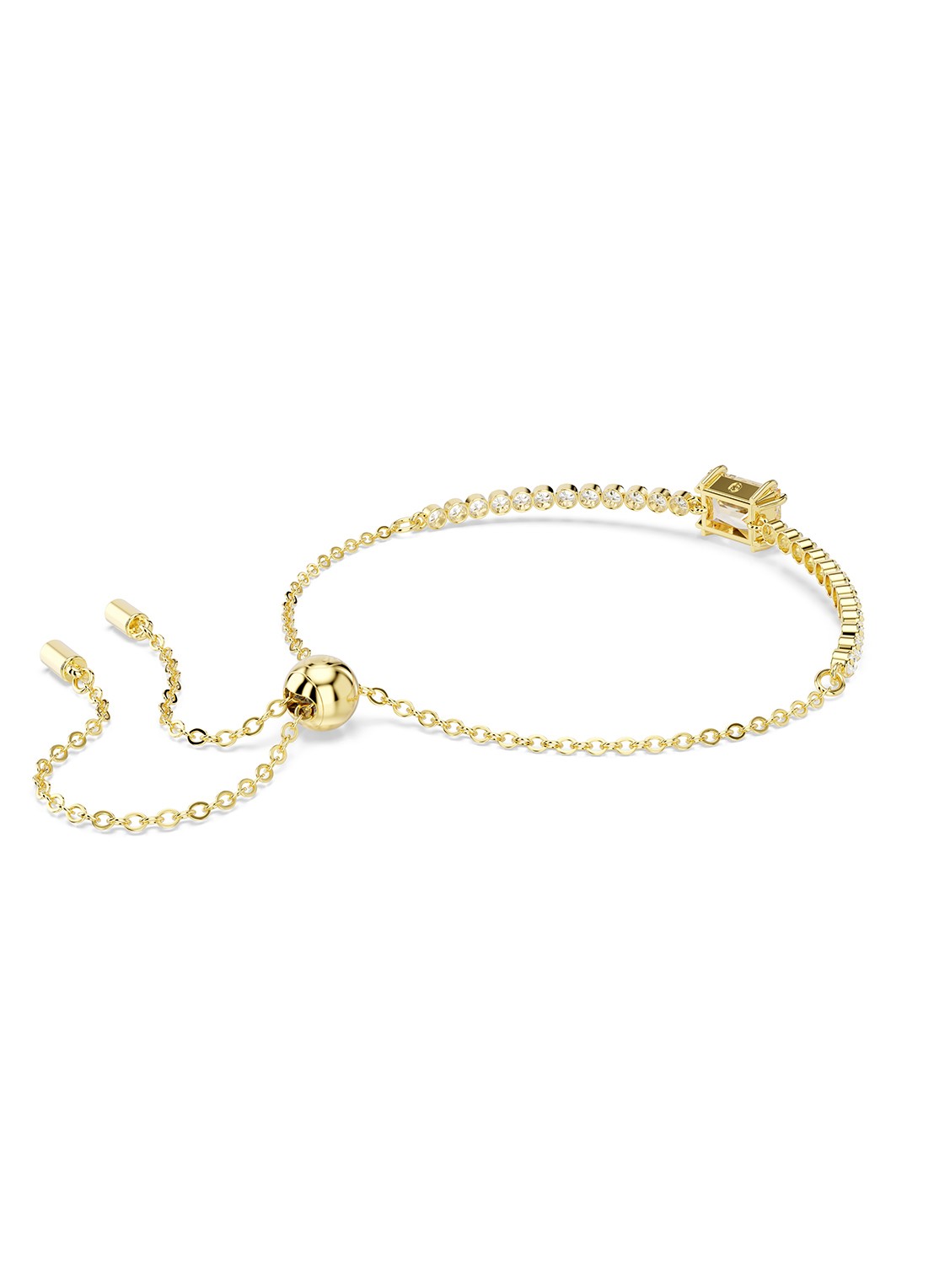 Swarovski Matrix armband met zirkonia M - detail 5 goud