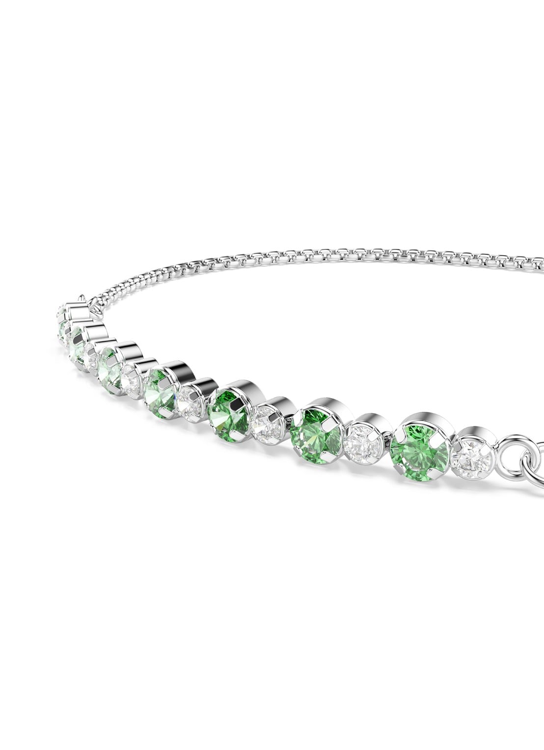 Swarovski Matrix armband van zilver  - detail zilver