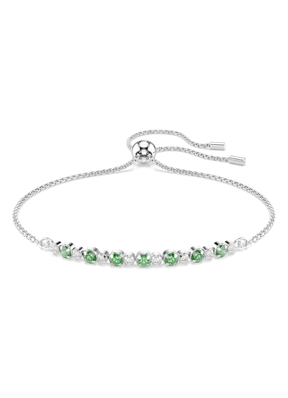 Swarovski Matrix armband van zilver  - voorkant 4 zilver