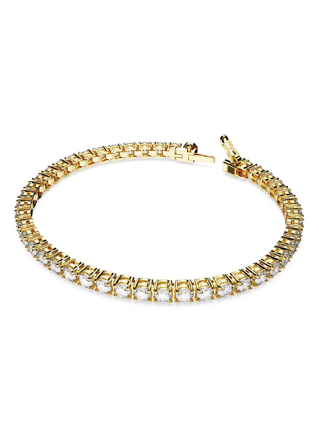 Swarovski Matrix armband verguld L - detail 2 goud