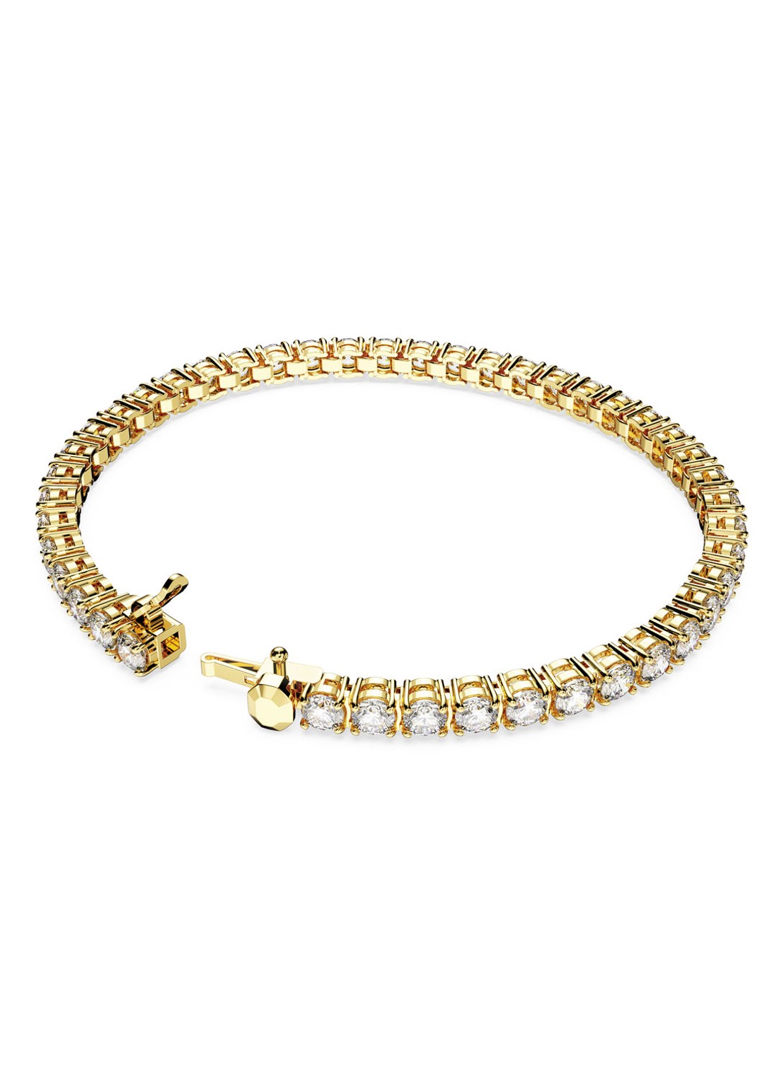 Swarovski Matrix armband verguld L - detail 4 goud