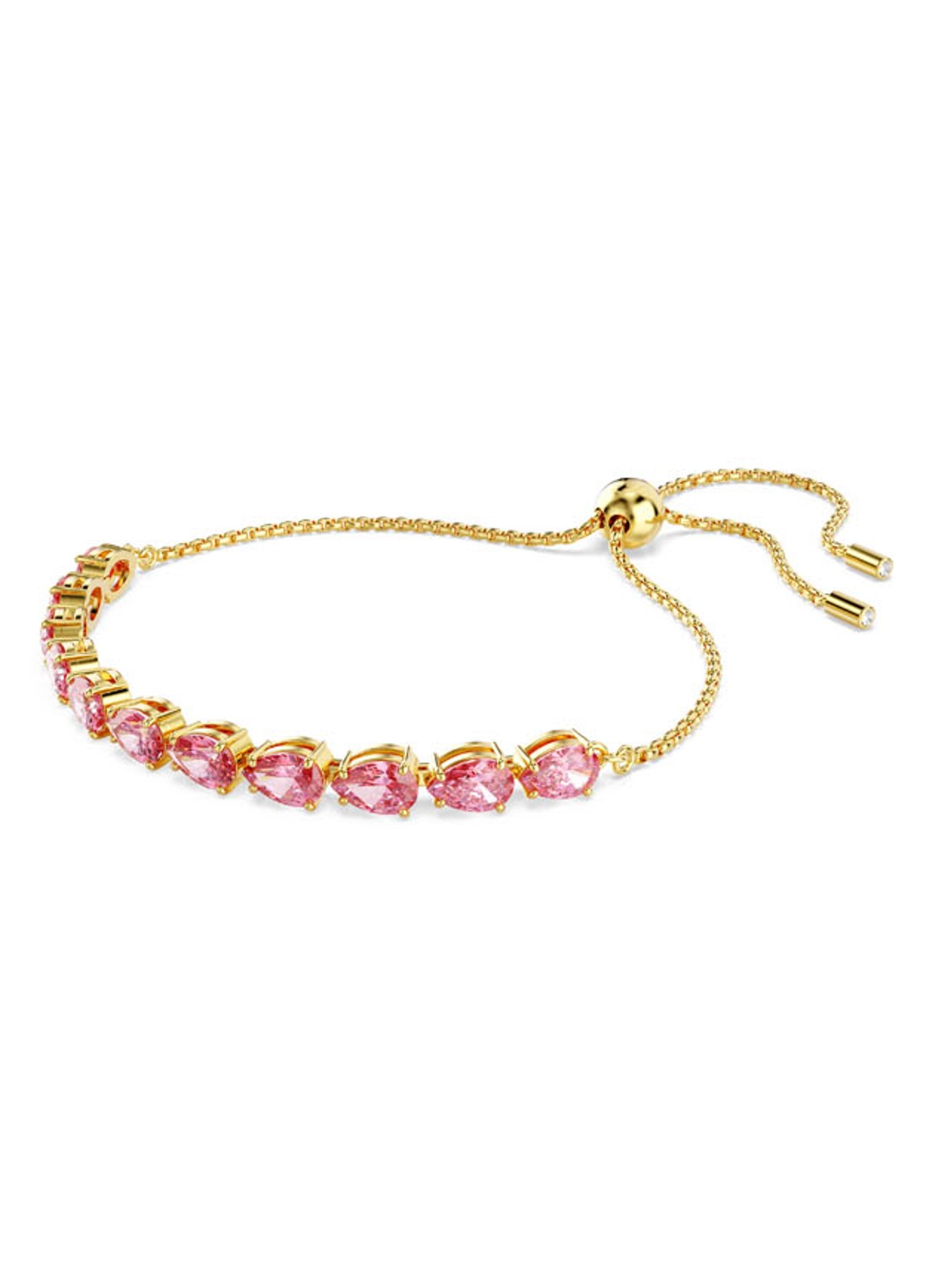 Swarovski Matrix armband verguld M  - detail goud