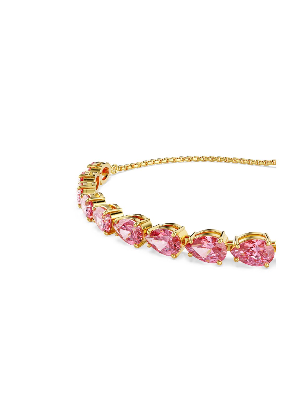 Swarovski Matrix armband verguld M  - detail 3 goud