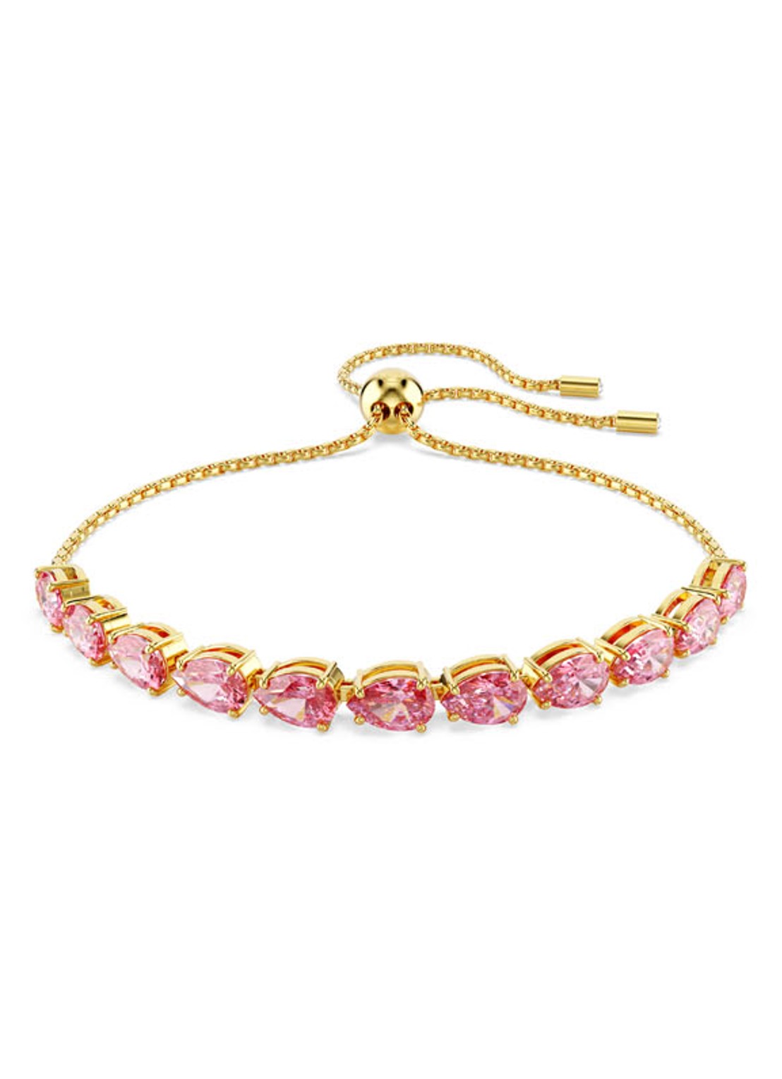 Swarovski Matrix armband verguld M  - voorkant 5 goud