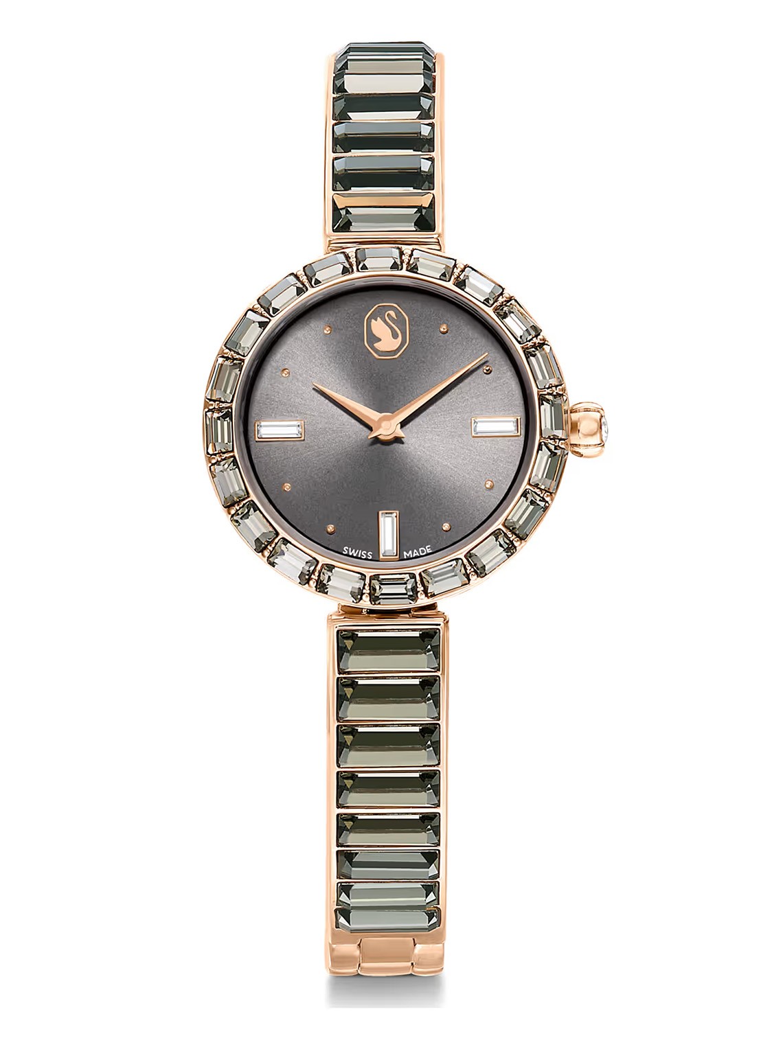 Swarovski Matrix bangle horloge 5679887 - voorkant grijs