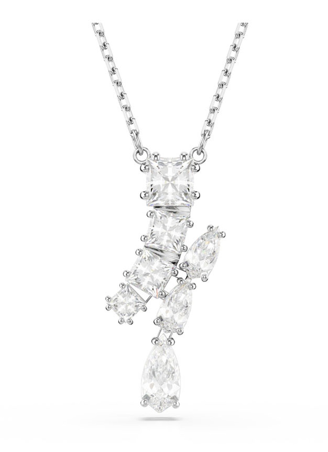Swarovski Matrix hanger  - voorkant 4 zilver