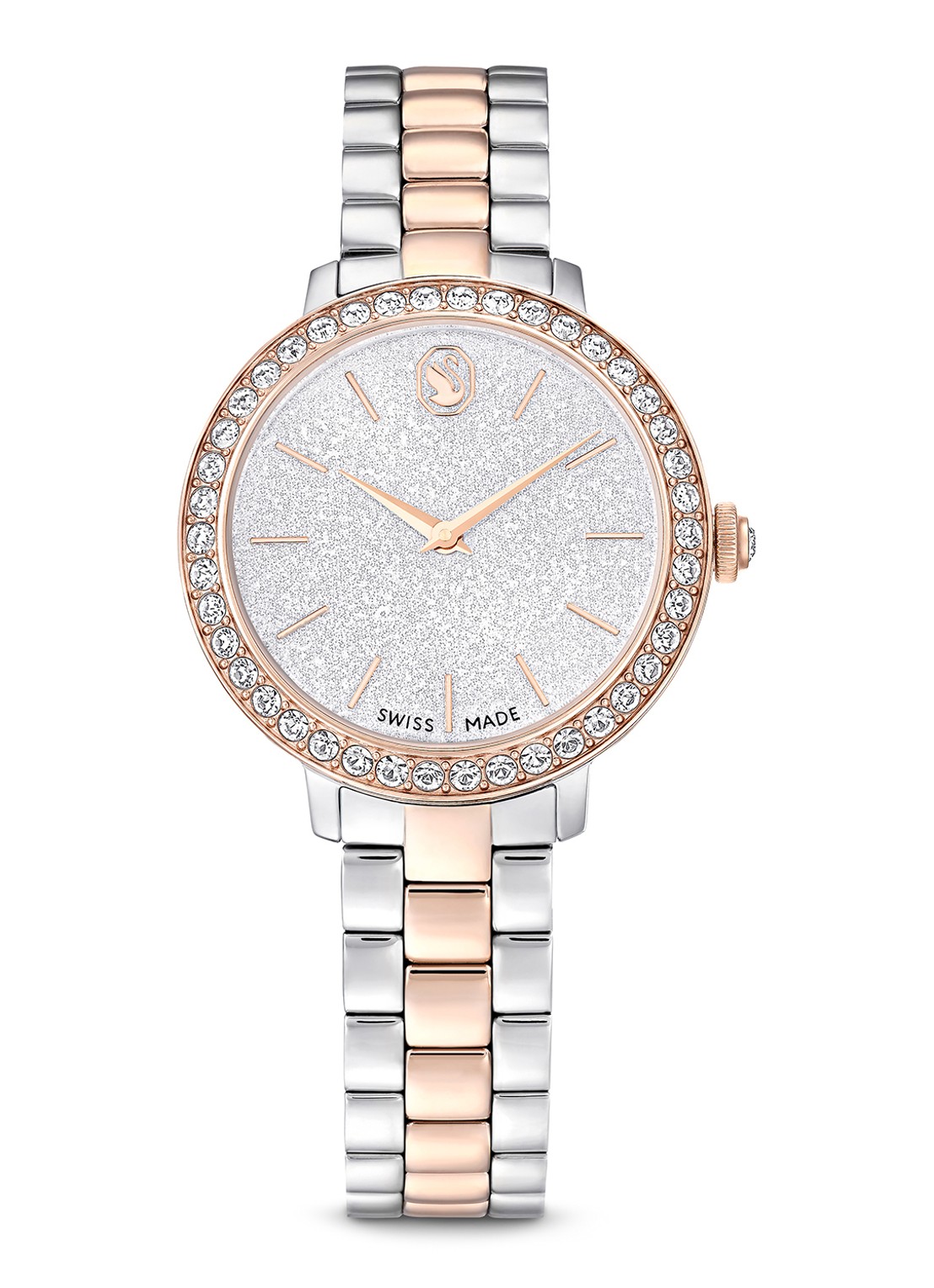 Swarovski Matrix horloge 5715028 - voorkant zilver