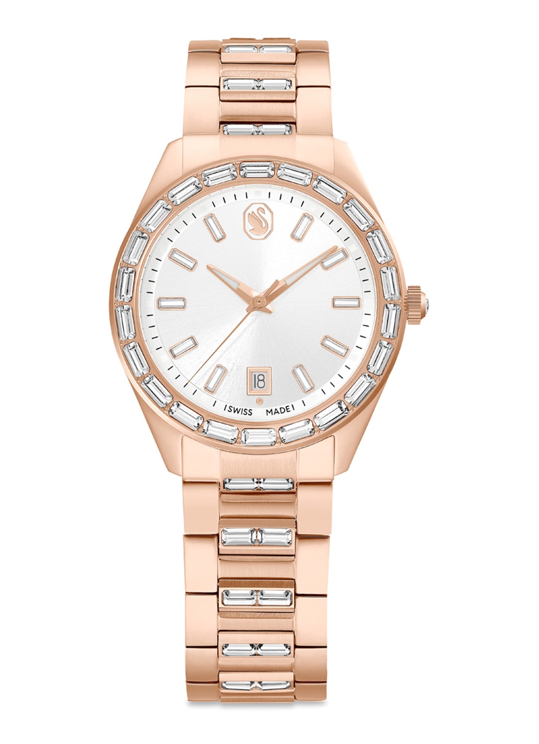 Swarovski Matrix horloge 5734659 - voorkant roségoud