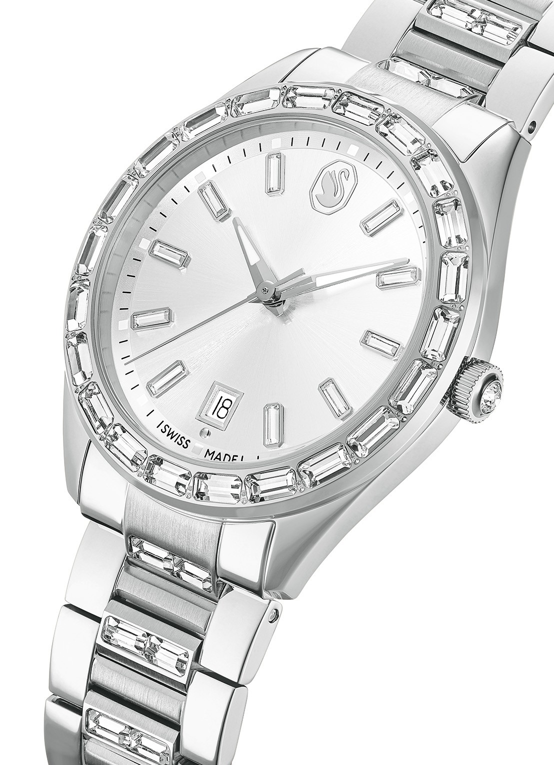 Swarovski Matrix horloge 5734665 - detail 4 zilver
