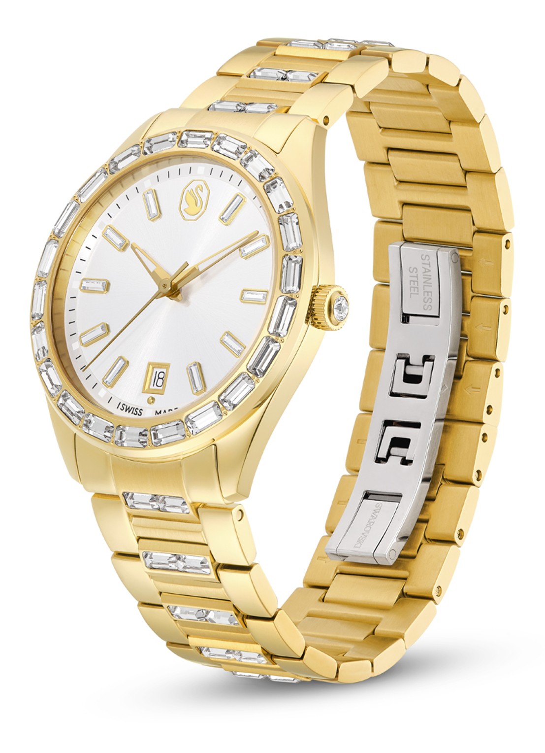 Swarovski Matrix horloge 5745534 - detail 2 goud