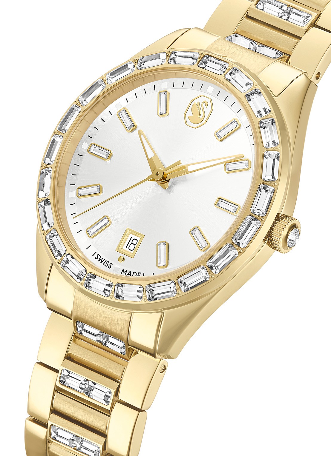 Swarovski Matrix horloge 5745534 - detail 3 goud