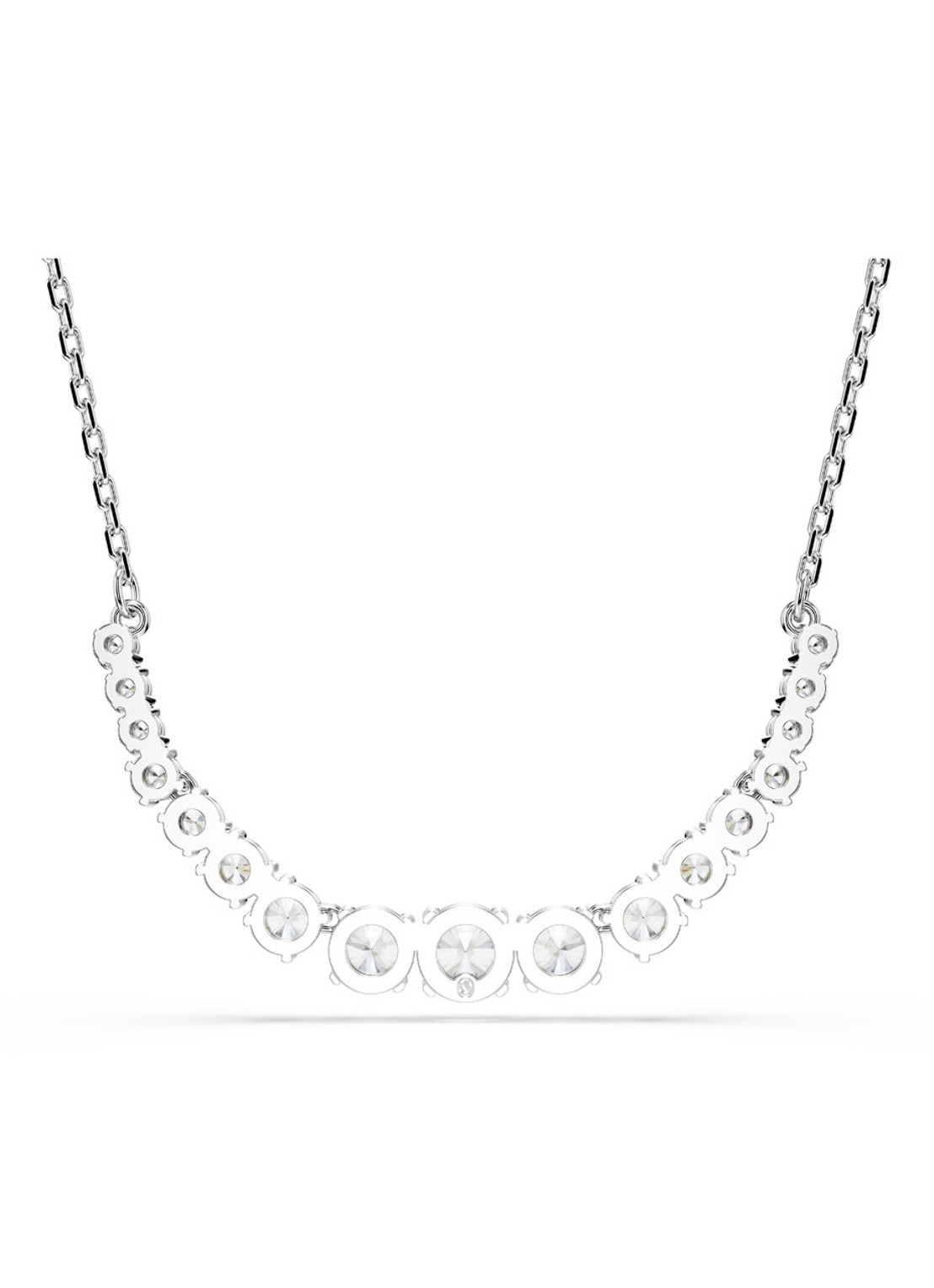 Swarovski Matrix ketting met kristal - detail 3 zilver
