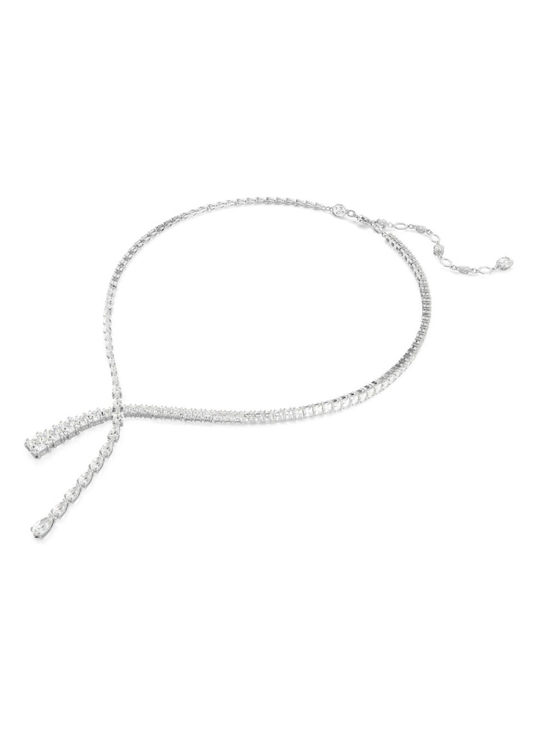 Swarovski Matrix ketting met zirkonia - detail 2 zilver