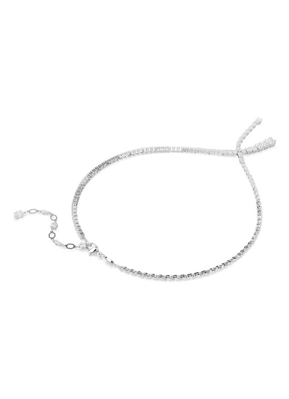 Swarovski Matrix ketting met zirkonia - detail 4 zilver