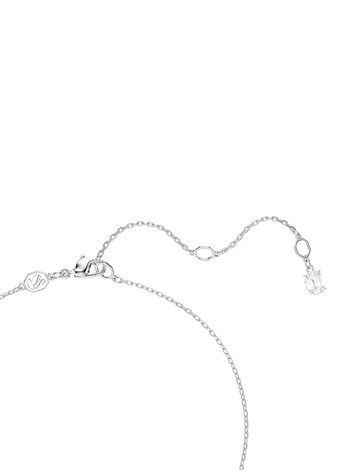 Swarovski Matrix ketting met zirkonia - detail 5 zilver