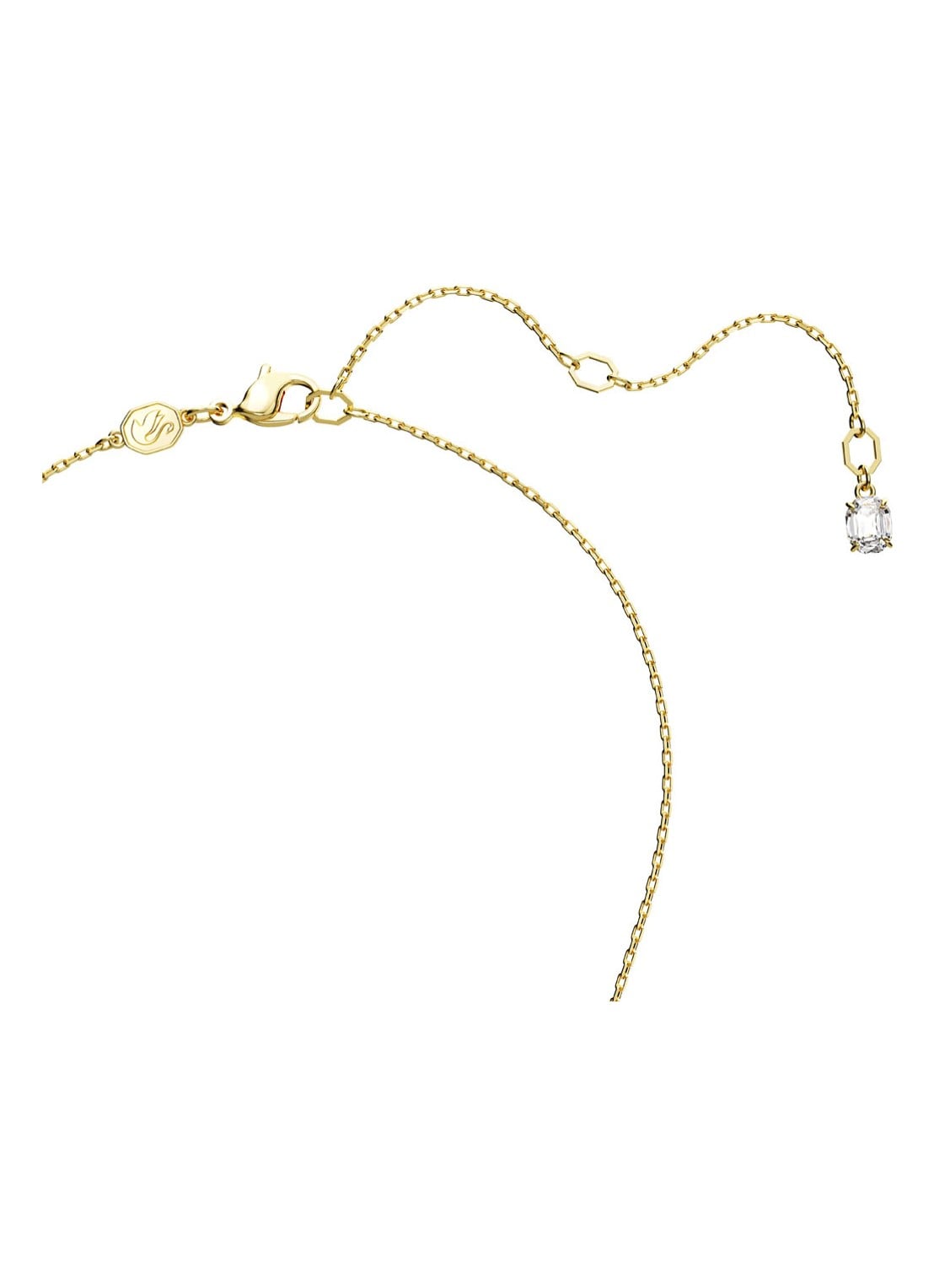 Swarovski Matrix ketting verguld - detail goud